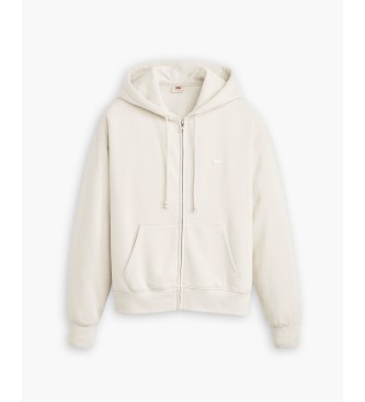 Levi's Everyday off-white hoodie with zip