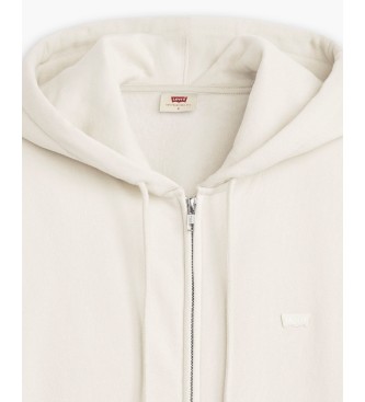 Levi's Everyday off-white hoodie with zip
