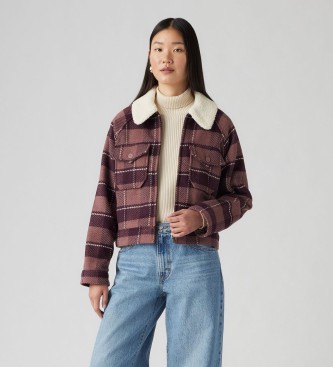 Levi's Shrunken 90's lilac flannel jacket