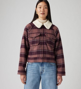 Levi's Shrunken 90's lilac flannel jacket