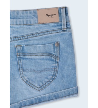 Pepe Jeans Shorts blu denim a coda di volpe
