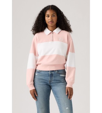 Levi's Bluza 1/4 Zip różowa