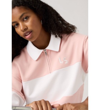 Levi's Bluza 1/4 Zip różowa