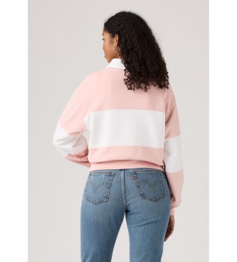Levi's Bluza 1/4 Zip różowa