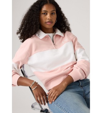 Levi's Bluza 1/4 Zip różowa
