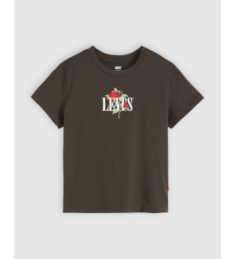 Levi's T-shirt boxy grfica preta