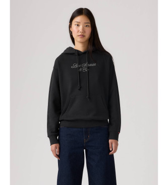 Levi's Felpa con cappuccio nera Graphic Heritage