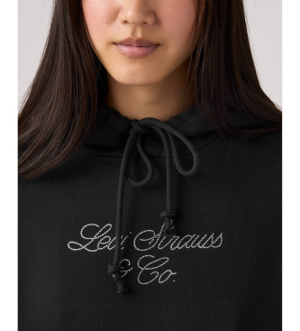 Levi's Felpa con cappuccio nera Graphic Heritage