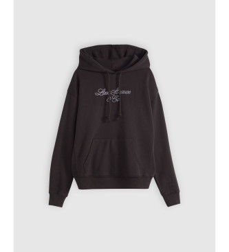 Levi's Felpa con cappuccio nera Graphic Heritage