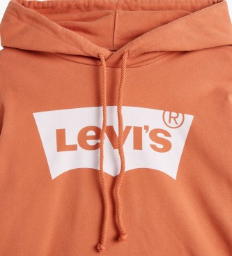 Levi's Felpa standard con grafica arancione