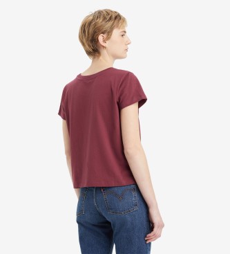 Levi's T-shirt squadrata grafica marrone