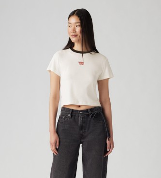 Levi's T-shirt sportiva essenziale con grafica bianco sporco