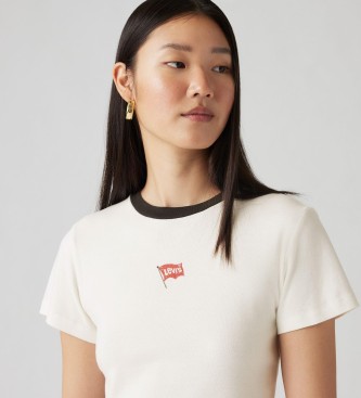 Levi's T-shirt sportiva essenziale con grafica bianco sporco