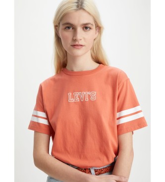 Levi's T-shirt arancione con grafica Silvertab