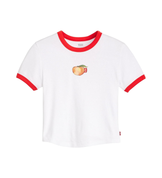 Levi's Camiseta Graphic Mini Ringer blanco