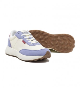 Levi's Greta S Leather Sneakers White, Lilac