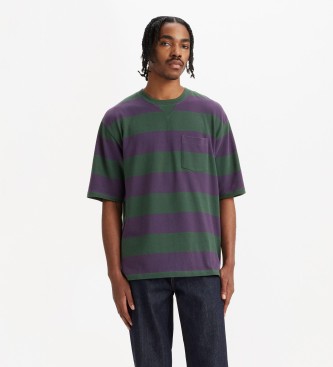 Levi's T-shirt verde com um bolso 