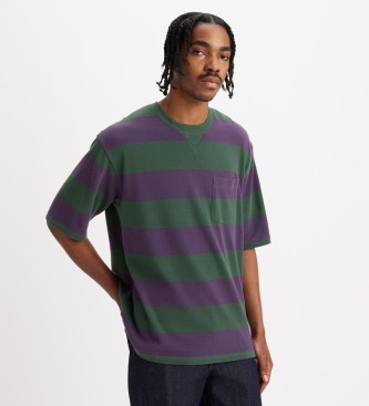 Levi's T-shirt verde con una tasca 