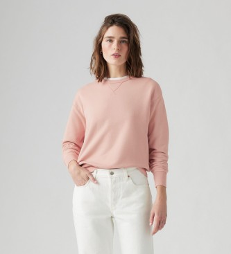 Levi's Sudadera de cuello redondo Heritage rosa