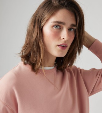 Levi's Heritage pink sweatshirt med rund hals