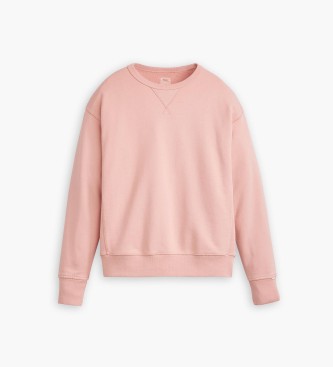 Levi's Sudadera de cuello redondo Heritage rosa