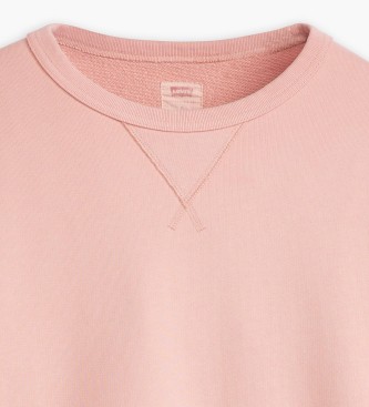 Levi's Sweat-shirt  col ras du cou Heritage rose