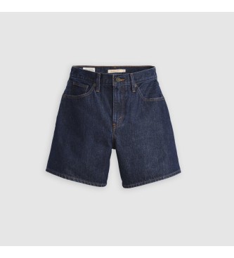 Levi's Marineblaue weite Shorts mit hoher Taille