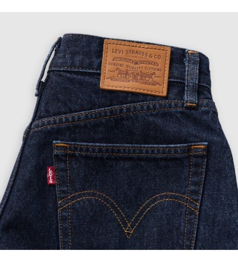 Levi's Marineblaue weite Shorts mit hoher Taille