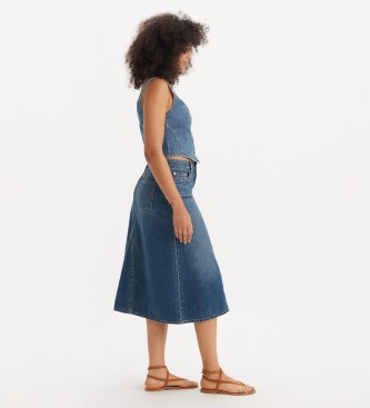 Levi's Jupe trapze taille haute Decon bleu