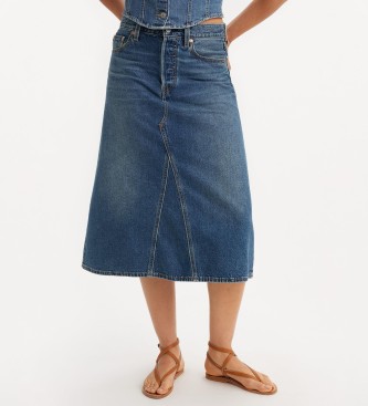 Levi's Jupe trapze taille haute Decon bleu