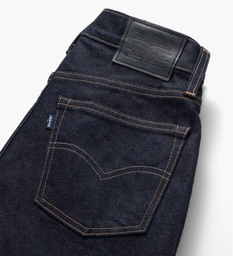 Levi's Boyfriend blauwe jeans met hoge taille