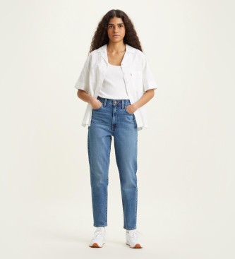 Levi's Jean Tiro Alto Mom bleu