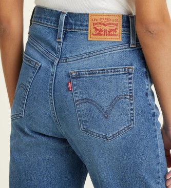 Levi's Dżinsy Tiro Alto Mom niebieskie