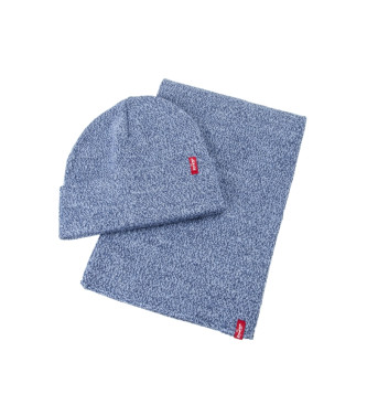Levi's Gift Set Scarf and Hat blue
