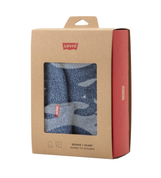 Levi's Gift Set Scarf and Hat blue