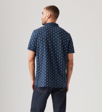 Levi's Granatowa koszulka polo Housemark