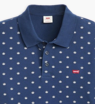 Levi's Granatowa koszulka polo Housemark