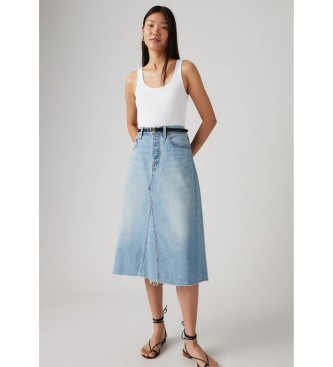 Levi's A-line nederdel med hj talje Decon bl