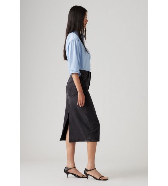 Levi's High Rise Slit Skirt black