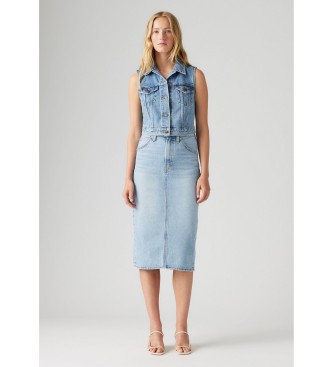 Levi's High Rise Slit skirt blue