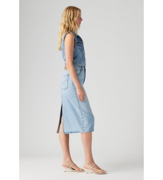 Levi's High Rise Slit skirt blue