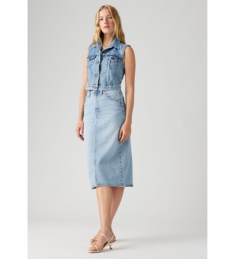 Levi's High Rise Slit skirt blue