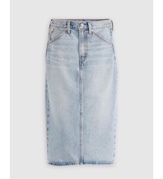 Levi's High Rise Slit skirt blue