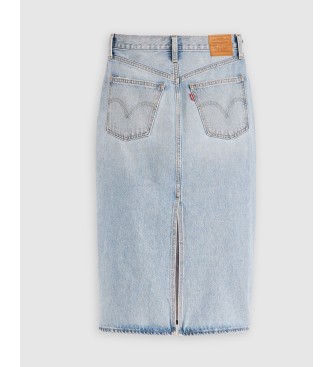 Levi's High Rise Slit skirt blue