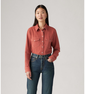 Levi's Iconic Western Shirt Marsala red