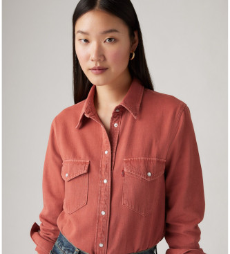 Levi's Iconic Western Shirt Marsala red