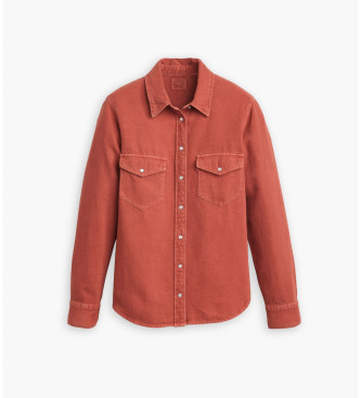 Levi's Iconic Western Shirt Marsala red