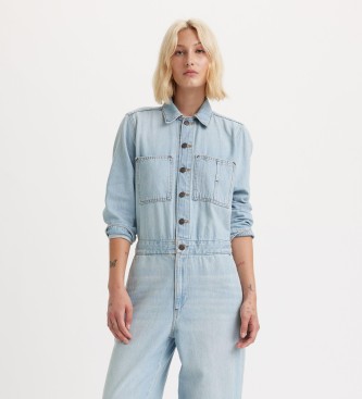 Levi's Overall Iconic Lichtgewicht blauw