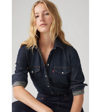 Levi's Kultowa zachodnia koszula w kolorze granatowym