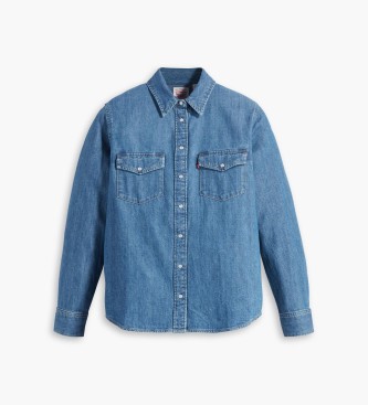 Levi's Iconica camicia in denim indaco Western Med
